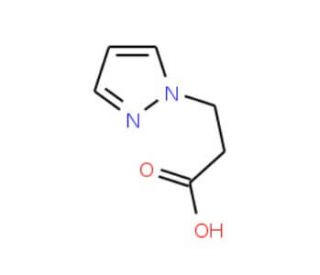 3-(1H-pyrazol-1-yl)propanoic acid (CAS 89532-73-0) - chemical structure image