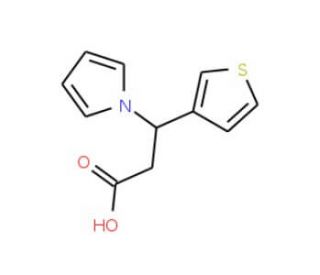3-(1H-Pyrrol-1-yl)-3-(3-thienyl)propanoic acid - chemical structure image