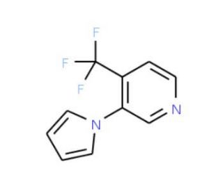 3-(1H-Pyrrol-1-yl)-4-(trifluoromethyl)pyridine - chemical structure image