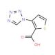 3-(1H-tetrazol-1-yl)thiophene-2-carboxylic acid - chemical structure image