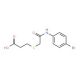 3-({2-[(4-bromophenyl)amino]-2-oxoethyl}thio)propanoic acid - chemical structure image