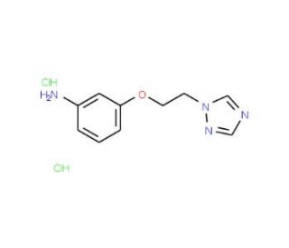 3-[2-(1H-1,2,4-triazol-1-yl)ethoxy]aniline dihydrochloride - chemical structure image