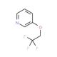 3-(2,2,2-trifluoroethoxy)pyridine - chemical structure image