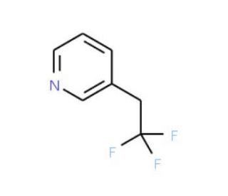 3-(2,2,2-Trifluoroethyl)pyridine (CAS 1099598-09-0) - chemical structure image