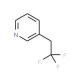 3-(2,2,2-Trifluoroethyl)pyridine (CAS 1099598-09-0) - chemical structure image