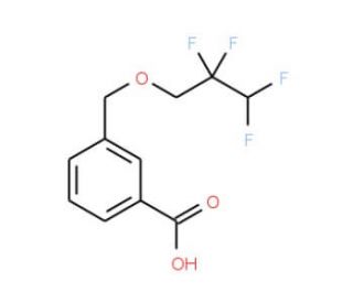 3-(2,2,3,3-Tetrafluoro-propoxymethyl)-benzoic acid - chemical structure image