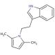 3-[2-(2,5-dimethyl-1H-pyrrol-1-yl)ethyl]-1H-indole (CAS 95399-28-3) - chemical structure image
