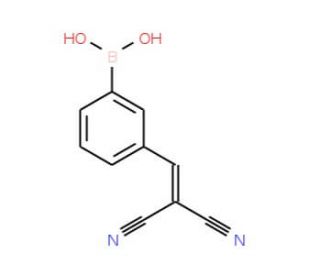 3-(2,2-Dicyanovinyl)phenylboronic acid (CAS 957034-31-0) - chemical structure image