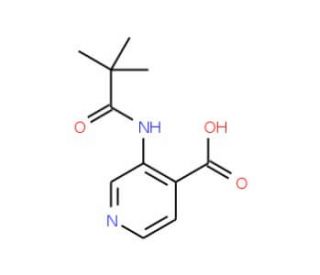 3-(2,2-Dimethyl-propionylamino)-isonicotinic acid (CAS 86847-91-8) - chemical structure image