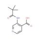 3-(2,2-Dimethyl-propionylamino)-isonicotinic acid (CAS 86847-91-8) - chemical structure image