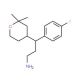 3-(2,2-Dimethyl-tetrahydro-pyran-4-yl)-3-(4-fluoro-phenyl)-propylamine - chemical structure image