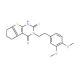3-[2-(3,4-dimethoxyphenyl)ethyl]-2-mercapto-3,5,6,7-tetrahydro-4H-cyclopenta[4,5]thieno[2,3-d]pyrimidin-4-one - chemical stru
