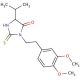 3-[2-(3,4-dimethoxyphenyl)ethyl]-5-isopropyl-2-thioxoimidazolidin-4-one - chemical structure image