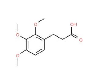 3-(2,3,4-trimethoxyphenyl)propanoic acid (CAS 33130-04-0) - chemical structure image