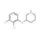 3-(2,3-Dichlorophenoxy)piperidine - chemical structure image
