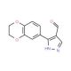 3-(2,3-dihydro-1,4-benzodioxin-6-yl)-1H-pyrazole-4-carbaldehyde (CAS 1006482-46-7) - chemical structure image