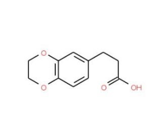 3-(2,3-dihydro-1,4-benzodioxin-6-yl)propanoic acid (CAS 14939-92-5) - chemical structure image