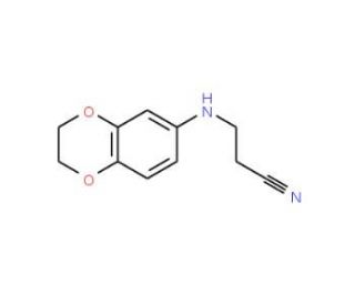 3-(2,3-dihydro-1,4-benzodioxin-6-ylamino)propanenitrile - chemical structure image