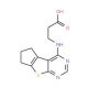 3-(2,3-Dihydro-1H-8-thia-5,7-diaza-cyclopenta[a]inden-4-ylamino)-propionic acid - chemical structure image
