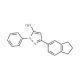 3-(2,3-dihydro-1H-inden-5-yl)-1-phenyl-1H-pyrazol-5-amine - chemical structure image