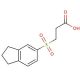 3-(2,3-dihydro-1H-inden-5-ylsulfonyl)propanoic acid - chemical structure image