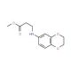3-(2,3-Dihydro-benzo[1,4]dioxin-6-ylamino)-propionic acid methyl ester (CAS 462068-48-0) - chemical structure image