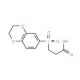 3-(2,3-Dihydro-benzo[1,4]dioxine-6-sulfonyl)-propionic acid - chemical structure image