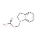 3-(2,3-Dihydro-indol-1-yl)-propionic acid (CAS 99855-02-4) - chemical structure image