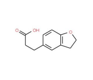 3-(2,3-Dihydrobenzofuran-5-yl)propanoic acid (CAS 215057-28-6) - chemical structure image