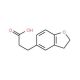 3-(2,3-Dihydrobenzofuran-5-yl)propanoic acid (CAS 215057-28-6) - chemical structure image