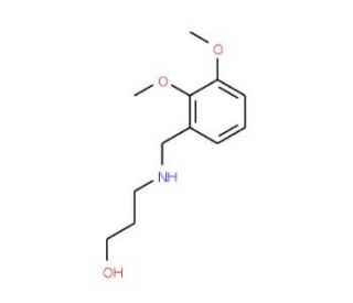 3-(2,3-Dimethoxy-benzylamino)-propan-1-ol (CAS 137788-51-3) - chemical structure image