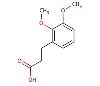 3-(2,3-Dimethoxyphenyl)propionic acid (CAS 10538-48-4) - chemical structure image