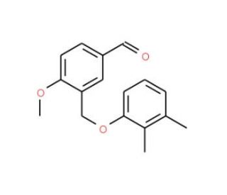 3-(2,3-Dimethyl-phenoxymethyl)-4-methoxy-benzaldehyde (CAS 438530-90-6) - chemical structure image