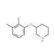 3-(2,3-Dimethylphenoxy)piperidine - chemical structure image
