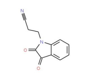 3-(2,3-Dioxo-2,3-dihydro-1H-indol-1-yl)-propanenitrile - chemical structure image