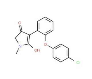 3-[2-(4-Chlorophenoxy)phenyl]-1,5-dihydro-4-hydroxy-1-methyl-2H-pyrrol-2-one (CAS 934996-78-8) - chemical structure image
