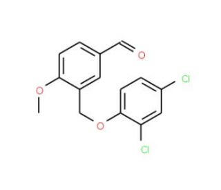 3-(2,4-Dichloro-phenoxymethyl)-4-methoxy-benzaldehyde - chemical structure image