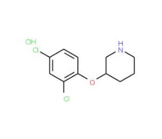 3-(2,4-Dichlorophenoxy)piperidine hydrochloride - chemical structure image