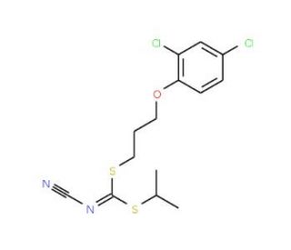[3-(2,4-Dichlorophenoxy)propyl]isopropyl-cyanocarbonimidodithioate - chemical structure image