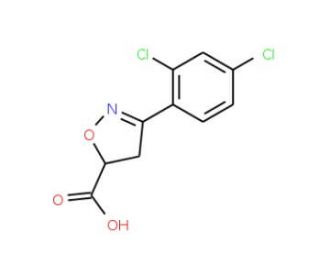 3-(2,4-dichlorophenyl)-4,5-dihydro-1,2-oxazole-5-carboxylic acid - chemical structure image