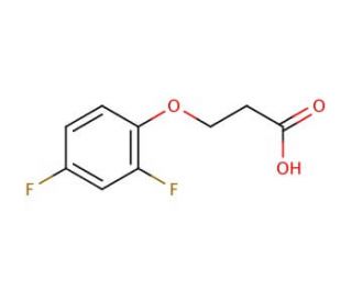 3-(2,4-difluorophenoxy)propanoic acid (CAS 777-28-6) - chemical structure image