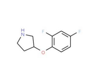 3-(2,4-Difluorophenoxy)pyrrolidine (CAS 946715-62-4) - chemical structure image