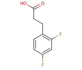 3-(2,4-Difluorophenyl)propionic acid (CAS 134672-70-1) - chemical structure image