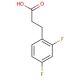 3-(2,4-Difluorophenyl)propionic acid (CAS 134672-70-1) - chemical structure image