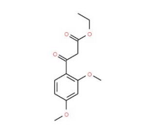 3-(2,4-Dimethoxy-phenyl)-3-oxo-propionic acid ethyl ester (CAS 60946-77-2) - chemical structure image