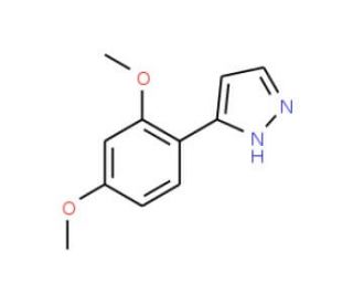 3-(2,4-Dimethoxyphenyl)-1H-pyrazole (CAS 150433-17-3) - chemical structure image