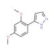 3-(2,4-Dimethoxyphenyl)-1H-pyrazole (CAS 150433-17-3) - chemical structure image