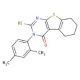 3-(2,4-Dimethyl-phenyl)-2-mercapto-5,6,7,8-tetrahydro-3H-benzo[4,5]thieno[2,3-d]pyrimidin-4-one - chemical structure image