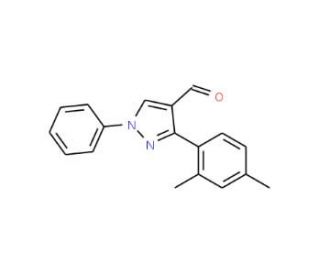 3-(2,4-dimethylphenyl)-1-phenyl-1H-pyrazole-4-carbaldehyde - chemical structure image