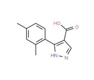 3-(2,4-Dimethylphenyl)-1H-pyrazole-4-carboxylic acid - chemical structure image